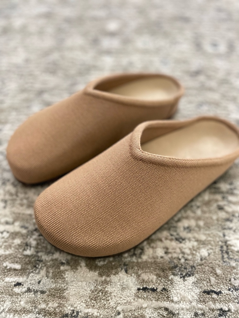 Rothy's The Casual Clog Butternut Size 10 Merino Wool Tan Beige